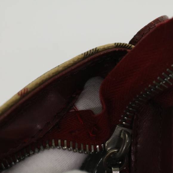 BURBERRY Nova Check Shoulder Bag PVC Leather Beige Auth 47645 - Picture 7 of 16